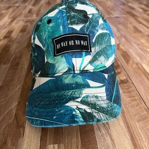 My Way Or No Way Tropical Leaf Print Hat